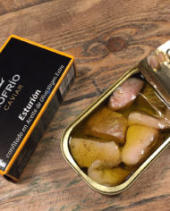 Sturgeon "Riofrío Caviar" confit in virgin olive oil exrtra