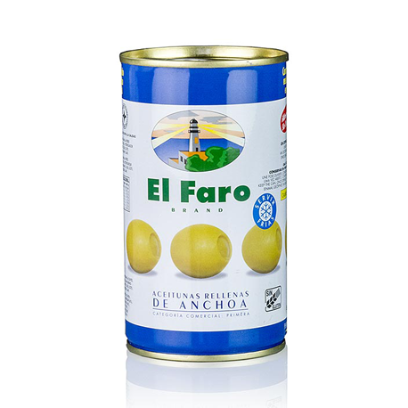 Aceitunas Manzanilla Rellenas de Anchoa