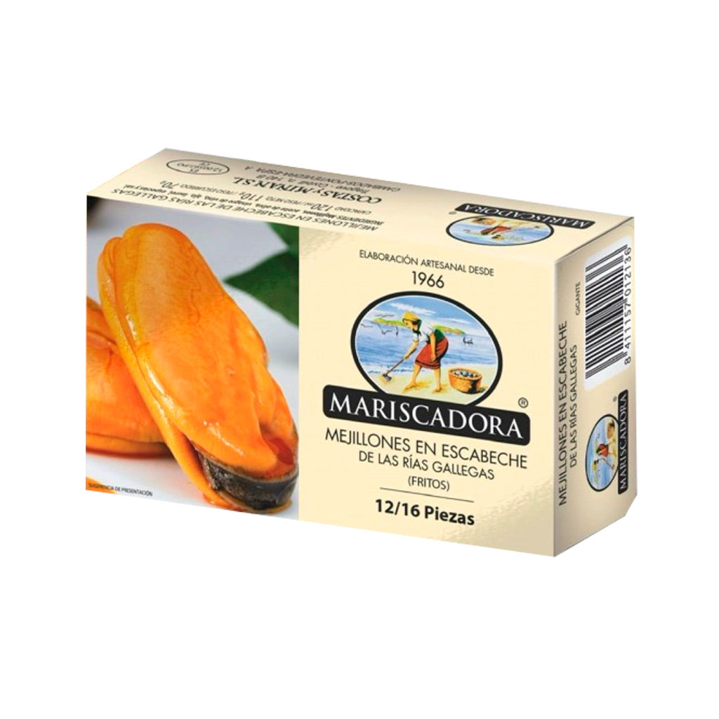 Mejillones fritos en escabeche La Mariscadora