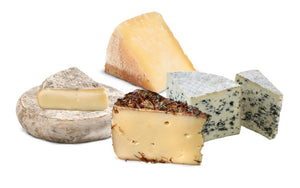 selection of cheeses